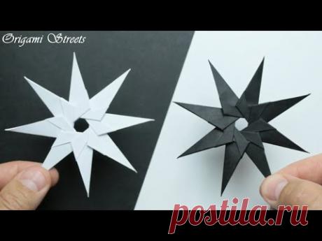 Как сделать сюрикен из бумаги Оригами
