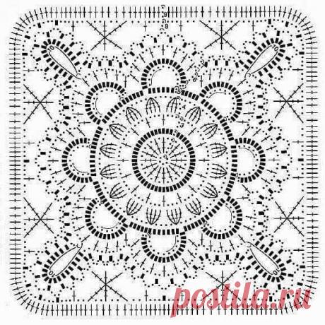 Красивая разноцветная салфетка - схема вязания и видео | Tvorlen | Яндекс Дзен