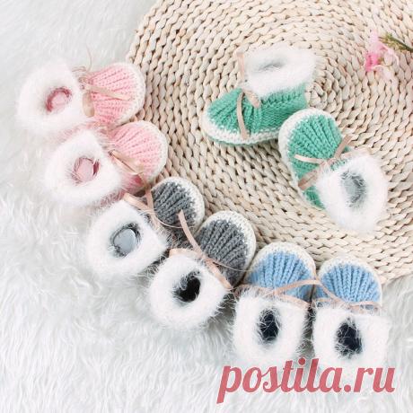 Осенняя детская весенняя обувь для младенцев, вязаные крючком сапоги для маленьких девочек и мальчиков, шерстяные зимние сапоги, обувь для кроватки, зимние ботинки|Обувь для детей с мягкой подошвой| | АлиЭкспресс