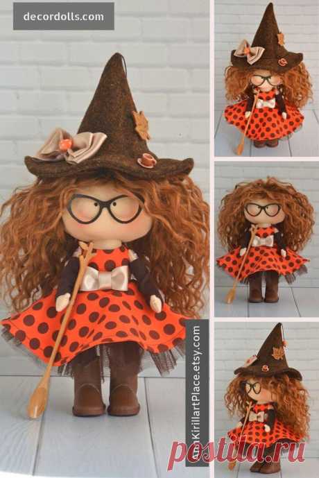 Witch Interior Doll Tilda Doll Handmade Sorceress Art Doll | Etsy