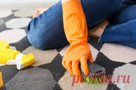 Россиян научили очищать ковер от пятен