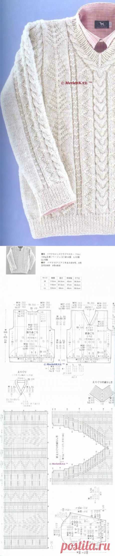 Вязание спицами - пуловер и кардиган "dress code" - офисный стиль