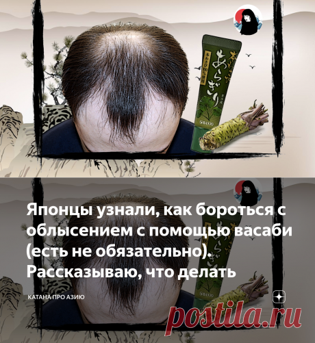 Японцы узнали, как бороться с облысением с помощью васаби (есть не обязательно). Рассказываю, что делать | Катана про Азию | Яндекс Дзен
