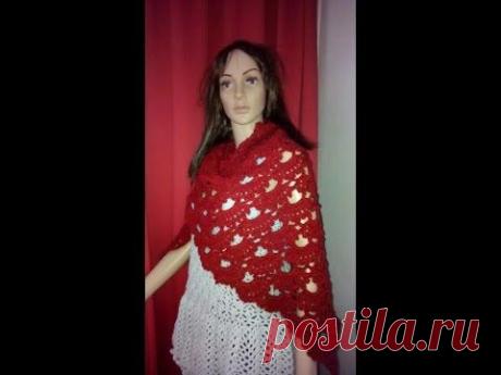 Haken - tutorial: omslagdoek met waaier