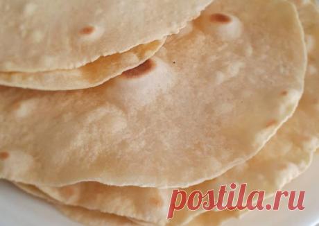 Тортилья (мексиканская лепёшка) - пошаговый рецепт с фото. Автор рецепта Марина Ускова 🏃♂️ . - Cookpad
