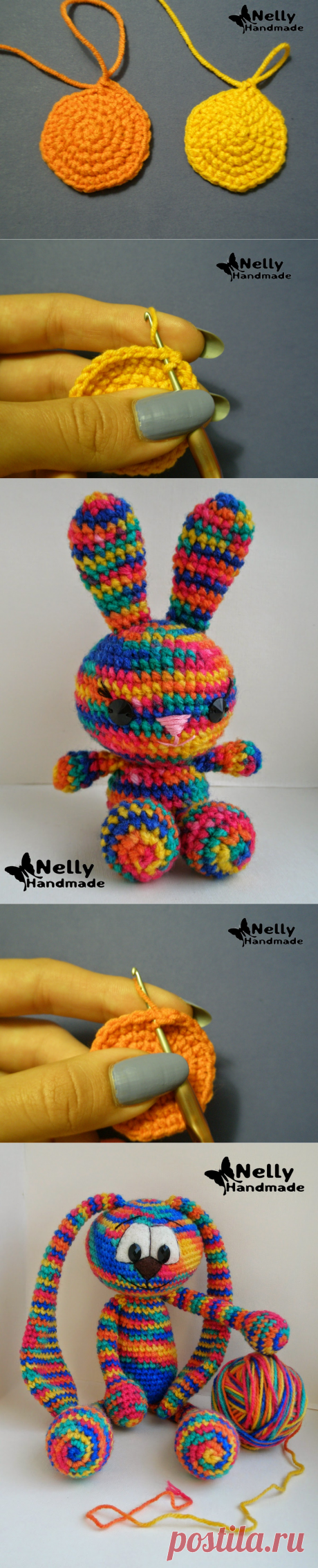 Nelly Handmade: Как вязать "крестики" и "галочки" крючком. Амигуруми