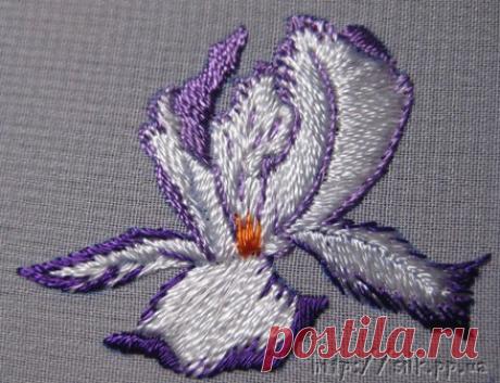 Мастер-класс вышивки. Вышиваем ирис