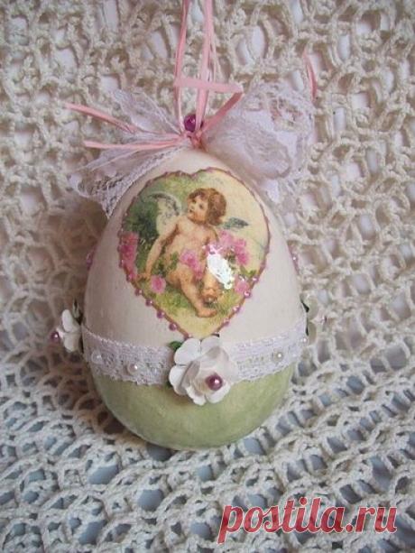 Декупаж пасхальных яиц - Домашний hand-made