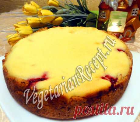 Заливной пирог с ягодами - рецепт с фото