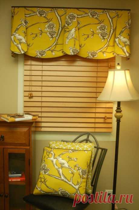 Window Valance Custom PEYTON Hidden Rod Pocket Valance fits 47"- 66" window…