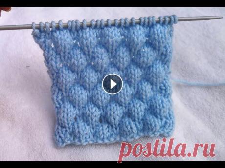 №112 Узор спицами БУФЫ, ПУЗЫРЬКИ, БУГОРКИ. Этот узор для шапочки, детской кофточки Легкий узор спицами БУФЫ. (ПУЗЫРЬКИ, БУГОРКИ). Такой узор отлично подойдет для вязания детских вещей или шапочек. Вяжется легко и быстро. Только лицев...