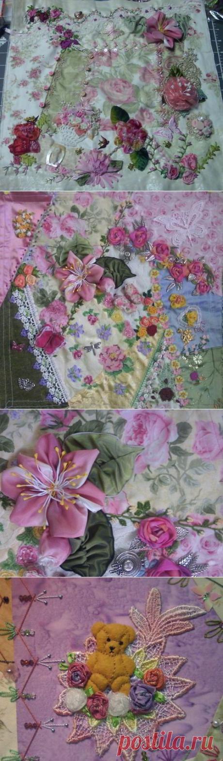 Техника крези квилт в домашнем текстиле. | ШТОРЫ, ЛАМБРЕКЕНЫ, ДОМАШНИЙ ТЕКСТИЛЬ СВОИМИ РУКАМИ