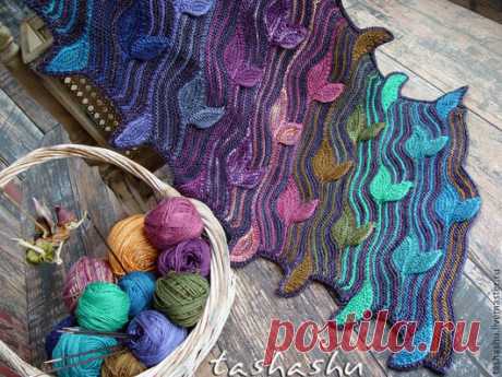 Изумительные шарфы Светланы Гордон, связанные спицами | Создавай сам | Яндекс Дзен