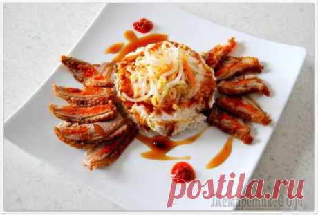 Салат из проросшей сои