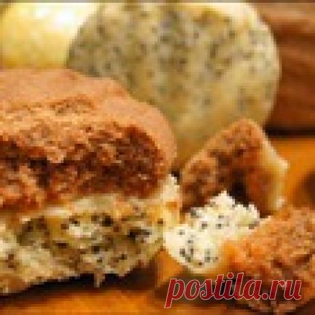 Печенье песочное с кремом из халвы Кулинарный рецепт