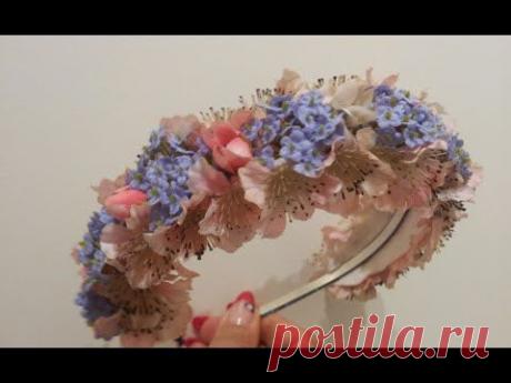❀ Весенний венок❀ очень простой способ... - YouTube
