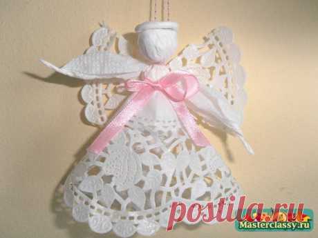 Ангелочек из салфеток - МК