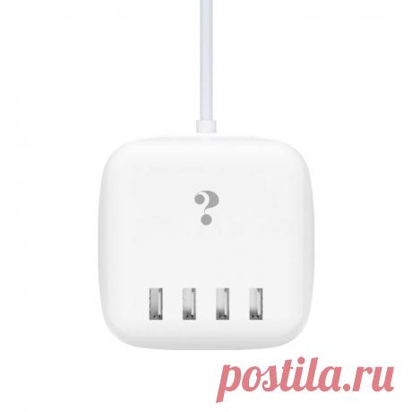 110-240v 4 usb hub wall charger fast quick charge power adapter us/eu/uk plug Sale - Banggood.com