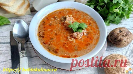 Суп харчо — классический рецепт приготовления из говядины с рисом Для Вас рецепт Грузинского супа харчо. Это классическое национальное блюдо готовится из говядины с рисом и грецкими орехами. Обязательны соус ткемали и хмели-сунели.