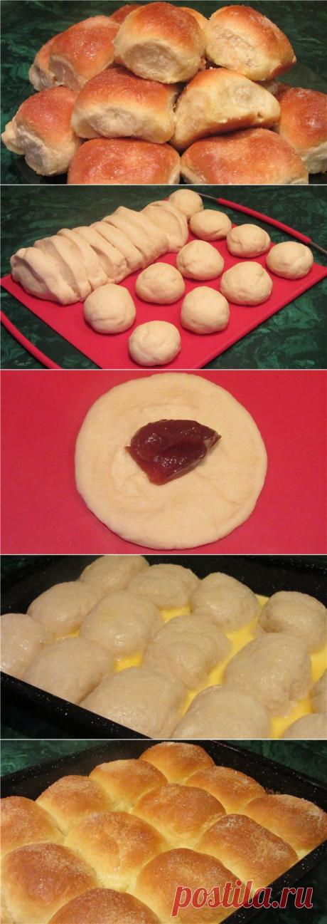Заливные булочки с начинкой, очень вкусные, нежные, воздушные, мягкие.