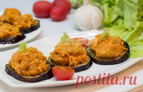 Закуска из баклажанов, морковки, орехов с чесноком, рецепт с | Все Блюда