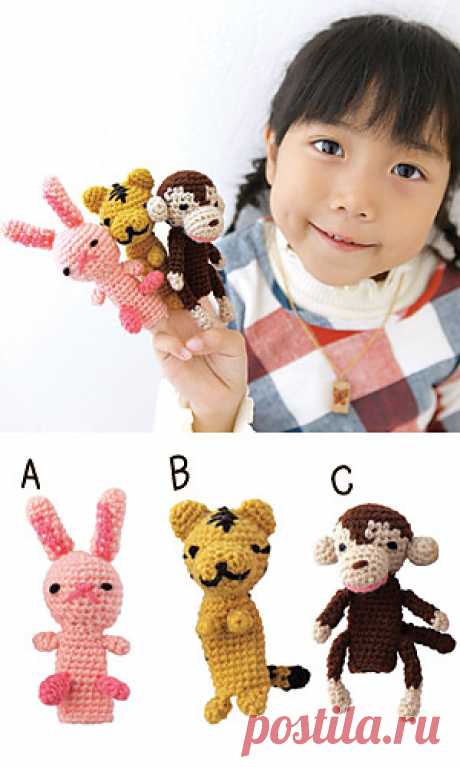 Стирки: amicomo5-10 Б - Тигра Fingerpuppet рисунка Пьеро (Gosyo Co., в ООО)