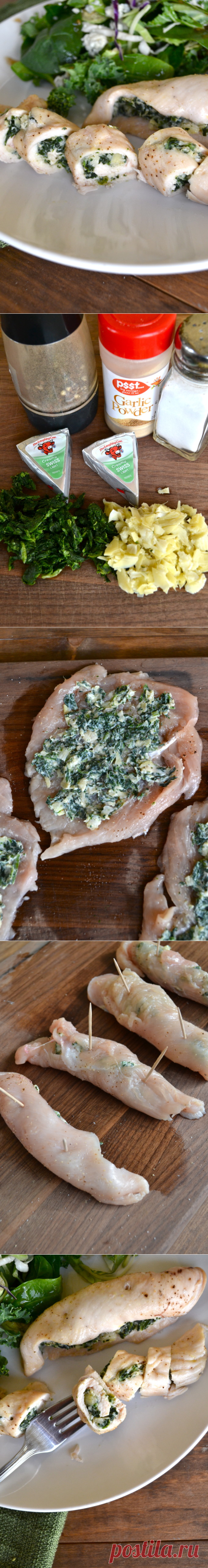Spinach Artichoke Stuffed Chicken - Little Bits of...