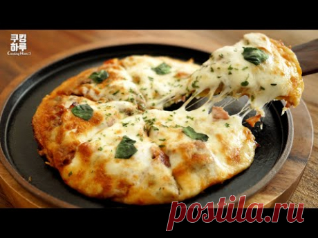 Рисово-чесночная пицца!! Легко, Быстро и Вкусно! НЕТ муки!