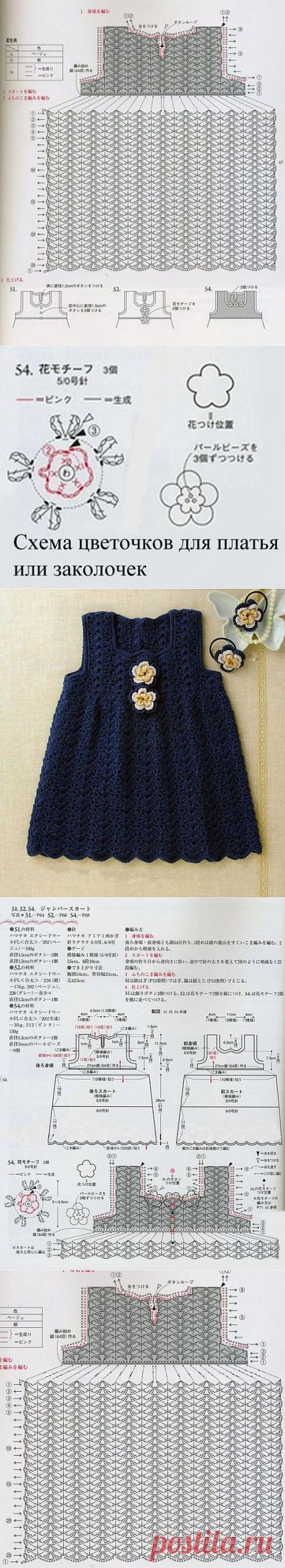 Темно синее платье для девочки | Шкатулочка для рукодельниц