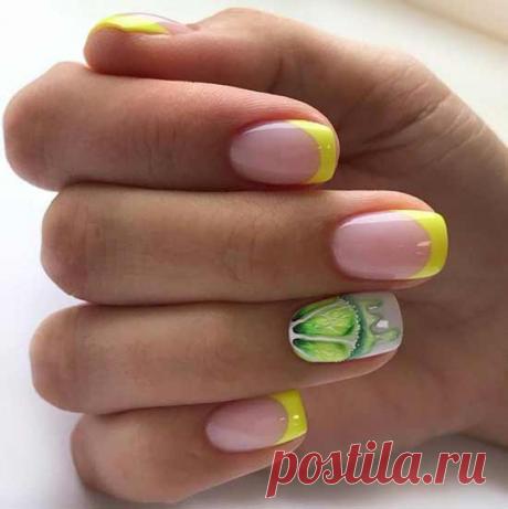 Французский маникюр с рисунком: фото-новинки френча