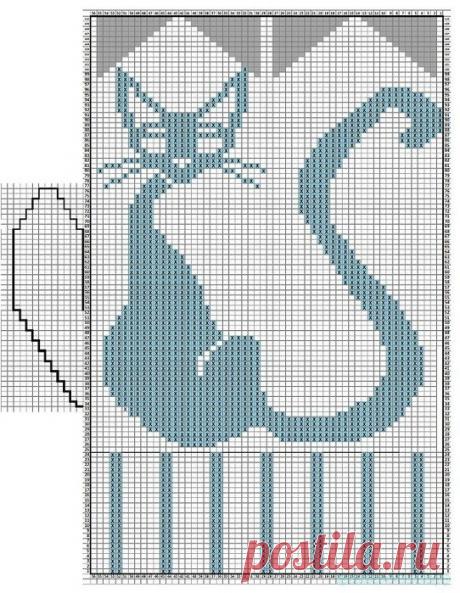 Оригинальные варежки спицами. — Красивое вязание