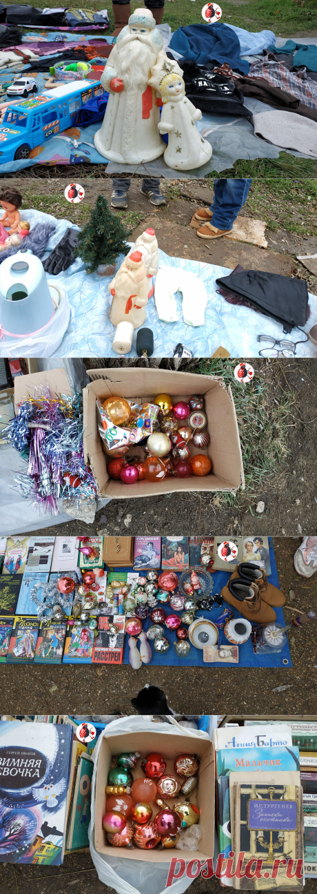 На блошиный рынок пожаловали Деды Морозы и Снегурочки. Ощущение, что они прямо со свалки "пришли" | БЛОШКА БАРАХОЛЬЩИЦА | Яндекс Дзен