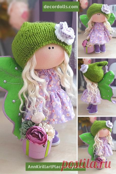 Butterfly Kids Decor Doll Handmade Tilda Room Decoration | Etsy