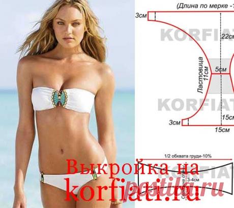 Как сшить купальник для пляжа от Анастасии Корфиати От этого купальника не оторвать взгляд! И дело не только в ослепительно белом цвете, но и в том, что он оттеняет загорелую кожу. Как сшить купальник...