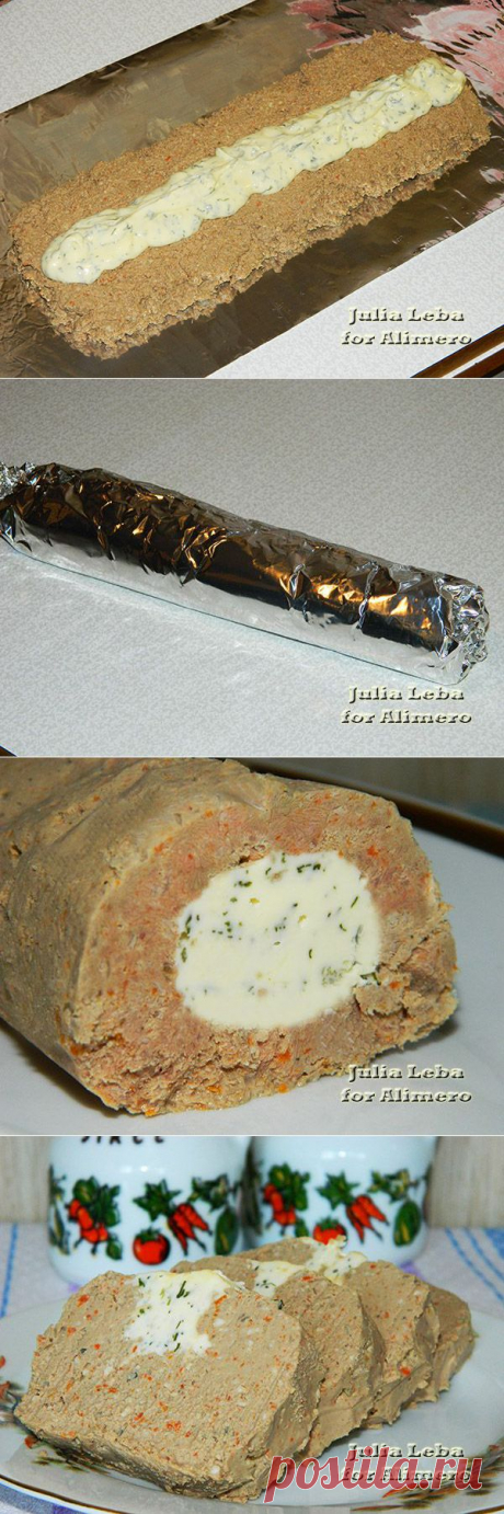 Рулет из печёнки. Рецепт Юлии Высоцкой / Рецепты с фото