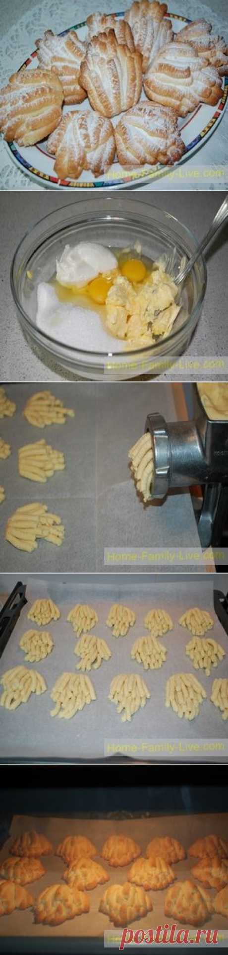 Печенье Хризантема - пошаговый фото рецептКулинарные рецепты