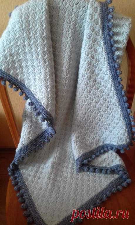 Красивая обвязка для пледа из категории Интересные идеи – Вязаные идеи, идеи для вязания