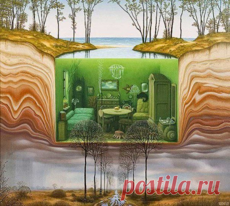 Необычная фантазия в картинах польского художника Яцека Йерки / Удивительное искусство