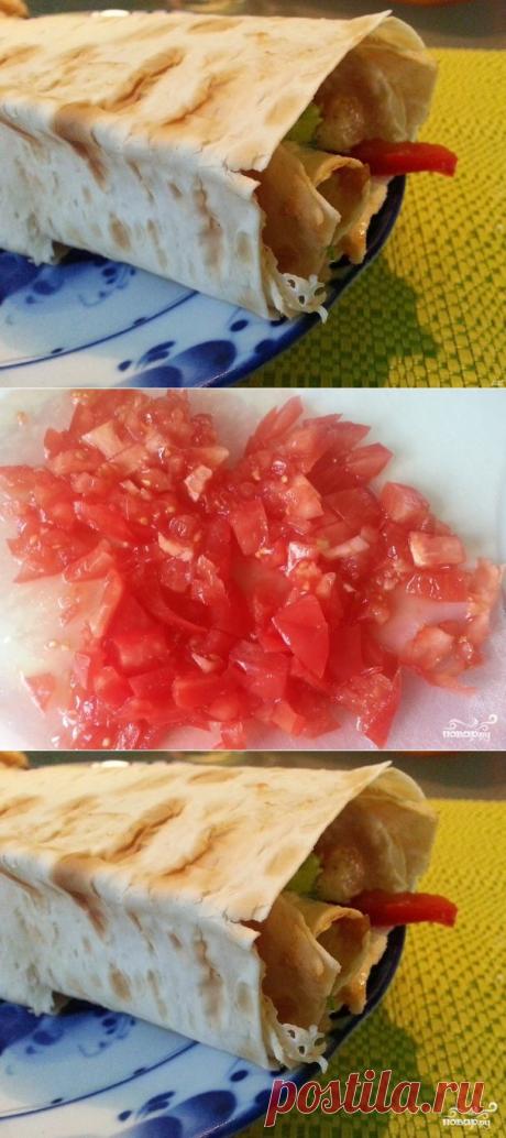 Шаурма по-домашнему с мясом - пошаговый кулинарный рецепт на Повар.ру