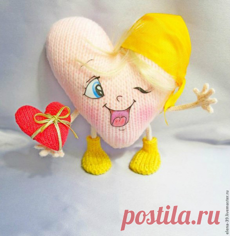 Мастер-класс: вязаное сердце