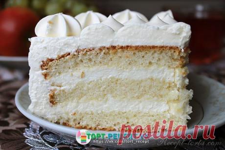 Восхитительный рецепт торта "Молочная девочка" с пломбирным кремом!