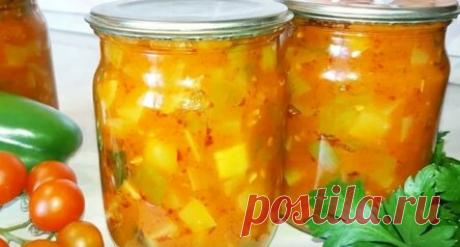Потрясающая закуска из кабачков на зиму. И 20 банок будет мало!