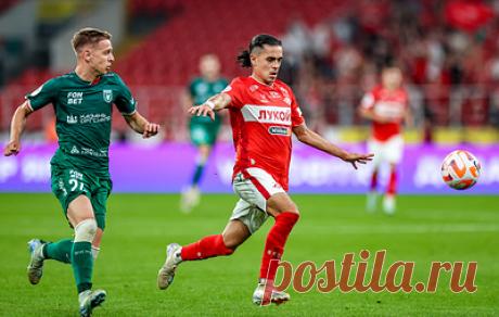 "Спартак" в меньшинстве обыграл "Рубин" в матче чемпионата России по футболу. Встреча завершилась со счетом 1:0 в пользу красно-белых