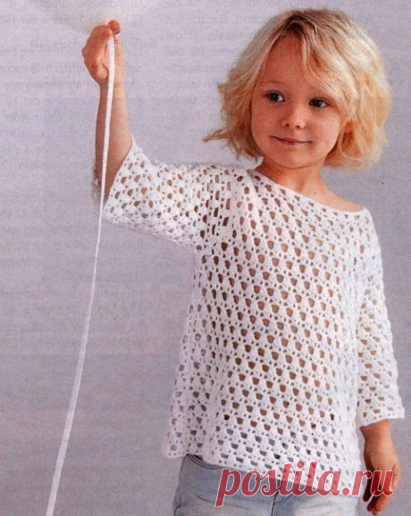Хорошенькая кофточка для девочки. Схемы вязания