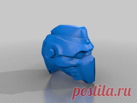 Unreal Tournamnet 3 Iron Guard Helemt by Jace1969 Hi Mike, This was originally a pep file uploaded to the net and created by "SInner". Could be possibly ripped from the game, I dont know for sure?
But anyway thickended the shells and smoothed it out where possible. Looks like a cool mask.
please check the sizing suits your needs and post some picks if you do take on the challenge to print, Cheers Jace