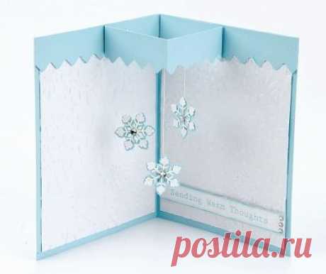 Might have to try this! Could use hearts for a Valentine card or eggs for an Easter card. The possibilities are endless!