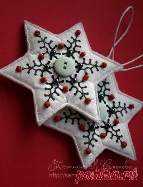 Елочные игрушки. Выкройки