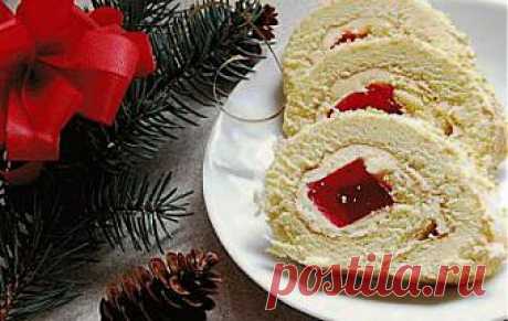 Бисквитный рулет с желе / Блог им. CarolinaZlatogor / TVCook: пошаговые рецепты c фото