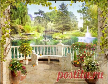 Фотообои Цветы в кувшинах купить по низкой стоимости!