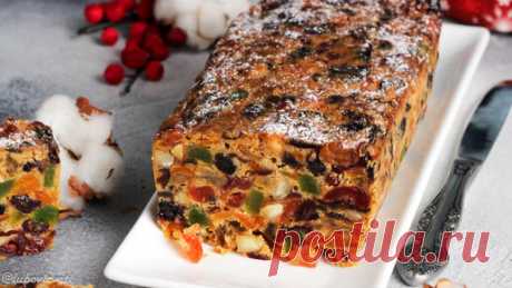 Рождественский кекс ФРУТКЕЙК/ Подробный РЕЦЕПТ новогоднего КЕКСА с сухофруктами и орехами/ Новогодняя выпечка/ Рецепт КЕКСА на новый год | Люба Кузьмичева | Дзен